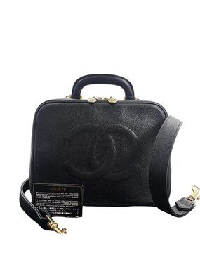 Chanel Super Caviar Leather Vanity Shoulder